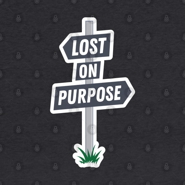 Lost on Purpose Signpost by sentinelsupplyco